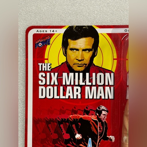 Six Million Dollar Man Steve Austin Mustache Action Figure By Bif Bang Pow 2012 - Picture 5 of 10